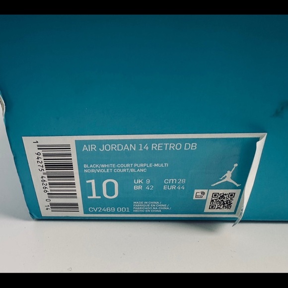 JORDON RETRO 14 {db} IRIDESCENT MENS US 10 - Picture 6 of 7